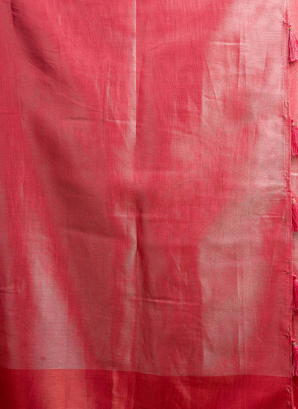 pure Soft Tissue Zari saree-Red